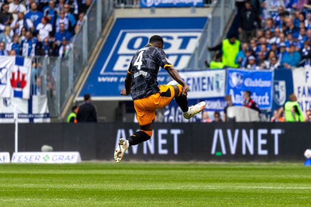 Germany 2 Bundesliga, Matchday 34, Season 2025 2026, 1 FC Magdeburg vs 1 FC Kaiserslautern Avnet Arena Magdeburg Gyamfi Maxwell 1 FC Kaiserslautern, 4 Copyright: xMichellexLukax