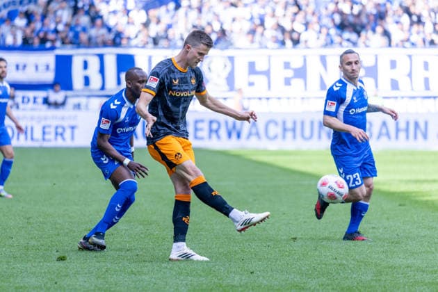 Germany 2 Bundesliga, Matchday 34, Season 2025 2026, 1 FC Magdeburg vs 1 FC Kaiserslautern Avnet Arena Magdeburg Kunze Fabian 1 FC Kaiserslautern, 6 Copyright: xMichellexLukax