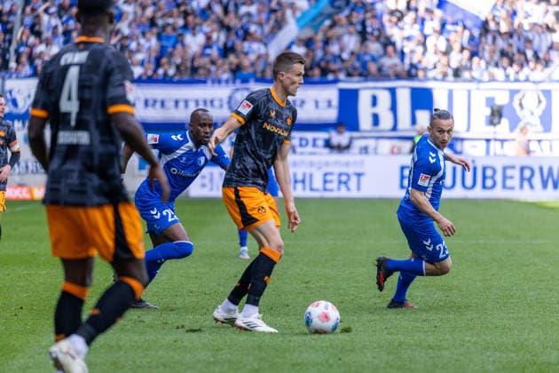 Germany 2 Bundesliga, Matchday 34, Season 2025 2026, 1 FC Magdeburg vs 1 FC Kaiserslautern Avnet Arena Magdeburg Kunze Fabian 1 FC Kaiserslautern, 6 Copyright: xMichellexLukax
