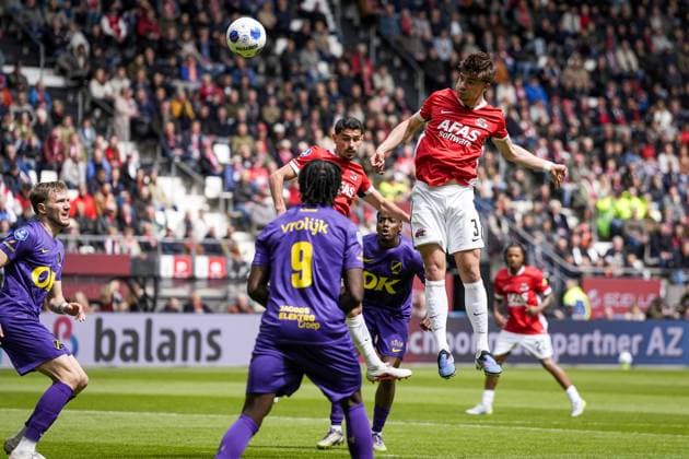 ALKMAAR - Wouter Goes of AZ Alkmaar during the Dutch Eredivisie match between AZ Alkmaar and NAC Breda at the AFAS Stadium on May 17, 2026 in Alkmaar, the Netherlands. TOBIAS KLEUVER ANP Eredivisie 2025-2026 xVIxANPxSportx xxANPxIVx 558548215 originalFilename: 558548215.jpg
