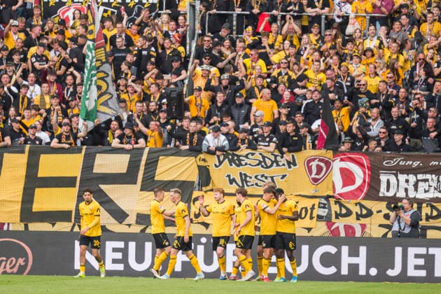 17 05 2026, xomx, Fußball 2 Bundesliga, Dynamo Dresden Holstein Kiel v l jubelt, Torjubel, Tor, Goal, Jubel, Freude, freuen zum 2 0 durch Vincent Vermeij Dynamo Dresden DFL DFB REGULATIONS PROHIBIT ANY USE OF PHOTOGRAPHS as IMAGE SEQUENCES and or QUASI VIDEO Dresden