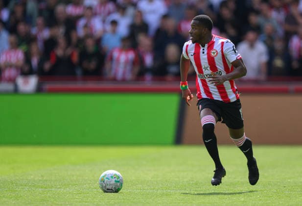 Brentford v Crystal Palace Premier League Dango Ouattara of Brentford in action during the Premier League match at the Gtech Community Stadium, Brentford 17 05 2026 UK Newspapers OUT Copyright: xGraemexWilcocksonx FIL-23446-0052