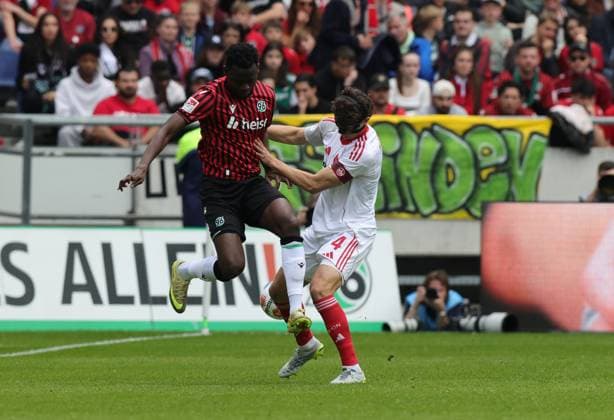 17 05 2026 Soccer Season 2024 2025 2 Soccer Bundesliga 34 Matchday Hannover 96 H96 1 FC Nürnberg FCN Club Sportfoto Zink DaMa xdaxmax DFL regulations prohibit any use of photographs as image sequences and or quasi video only for editorial use Mustapha Bundu 7, Hannover 96 H96 Fabio Gruber 4, 1 FC Nürnberg FCN