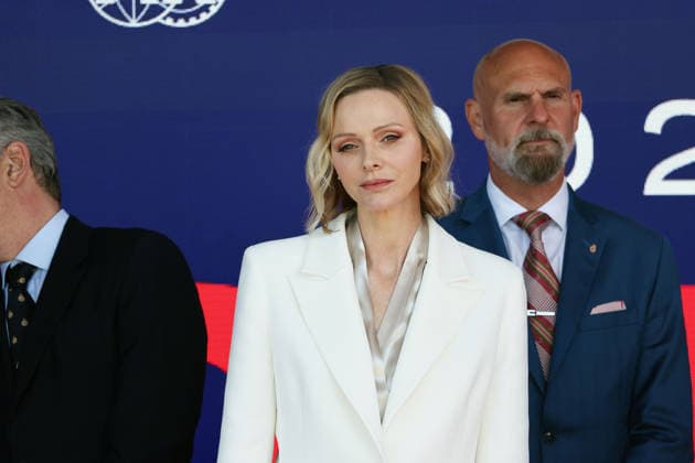 Charlene, Princess of Monaco on the podium for FE Race 2, FIA Formula E World Championship Season 12, Monaco E Prix, MonteCarlo, MC, 17 05 2026, FE
