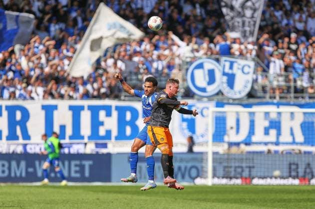 Magdeburg, Saxony-Anhalt, Germany, 17 05 2026 Avnet Arena 34 Matchday, Season 2025 26, 2 Soccer Bundesliga 1 FC Magdeburg 1 FC Kaiserslautern Herbert Bockhorn 7, 1 FC Magdeburg and Marlon Ritter 7, 1 FC Kaiserslautern Copyright: xdtsxNachrichtenagenturx dts_119126