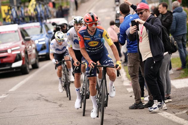 The pack rides during Stage 9 of the Giro d™Italia from Cervia to Corno alle Scale, Italy, Sunday May 17, 2026.  Copyright: xMarcoxAlpozzi LaPressex