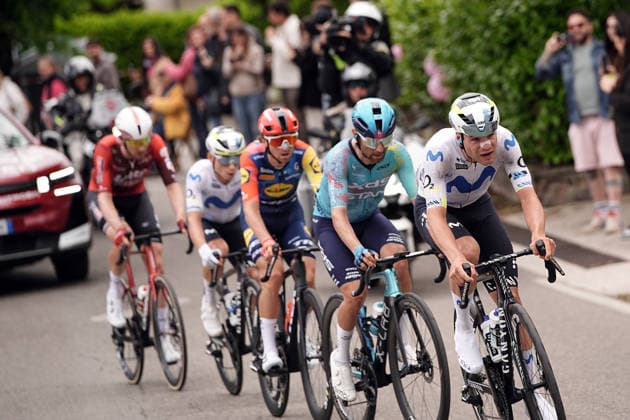 The pack rides during Stage 9 of the Giro d™Italia from Cervia to Corno alle Scale, Italy, Sunday May 17, 2026.  Copyright: xMarcoxAlpozzi LaPressex