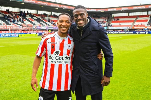 ROTTERDAM , 17-05-2026. Stadion Het Kasteel , season 2025 2026 , Dutch , eredivisie , match between Sparta and Excelsior, picture shows, Jonathan Alexander De Guzman and Bruno Martins Indi Sparta - Excelsior  x203761089x Copyright: