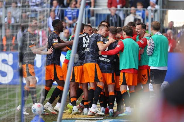 Magdeburg, Saxony-Anhalt, Germany, 17 05 2026 Avnet Arena 34 Matchday, Season 2025 26, 2 Soccer Bundesliga 1 FC Magdeburg 1 FC Kaiserslautern Goal celebration after the 1 0 by Marlon Ritter in the 63rd minute Copyright: xdtsxNachrichtenagenturx dts_119131