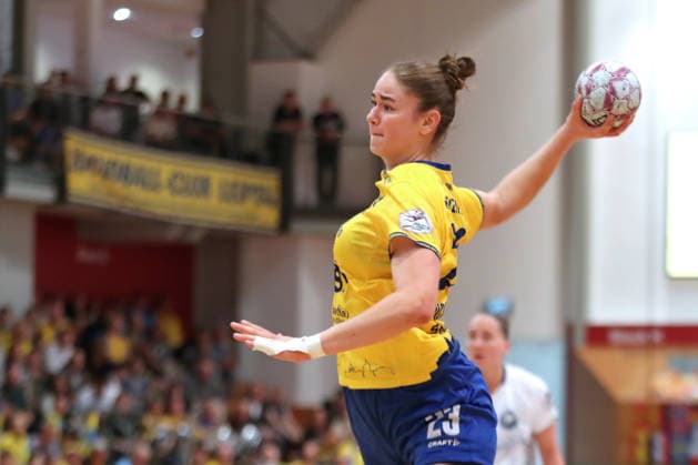 Handball, 2 Alsco HBF HC Leipzig Bergischer HC 17 05 2026 Marlene Tucholke 23, HC Leipzig 2 Alsco Handball Bundesliga Women, HBF, Season 2025 2026, 28 Matchday HC Leipzig vs Bergischer HC on 17 05 2026 at Sporthalle Brüderstraße Leipzig Copyright: xBEAUTIFULxSPORTS JanxKaeferx
