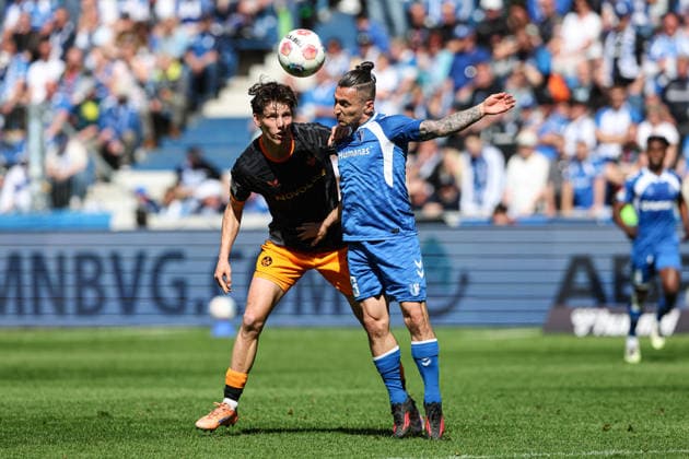 Baris Atik 1 FC Magdeburg,23 vs Leon Robinson 1 FC Kaiserslautern,37 2 Soccer Bundesliga Season 2025 2026 1 FC Magdeburg vs 1 FC Kaiserslautern at the Avnet Arena in Magdeburg Action,Soccer,Man,Men,Germany,17 05 2026
