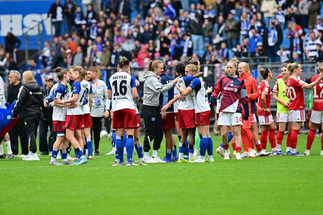 Soccer I Women I 2025 2026 season I Bundesliga I Matchday 26 I Hamburger SV FC Bayern Munich I 17 05 2026 Disappointment and relief at the same time for Hamburger SV women after final whistle Defeat, but class maintained Hamburg Volksparkstadion Hamburg Germany Copyright: xLobeca WolfxGebhardtx