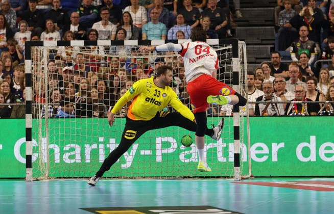v l Andreas Wolf DHB 33 , Lasse Moller Denmark Handball 64 Germany vs Denmark, Handball, Men, International, 17 05 2026 Germany vs Denmark, Handball, Men, International, 17 05 2026 Cologne Copyright: xEibner-Pressefotox xThomasxStoeckerx EP_TSR