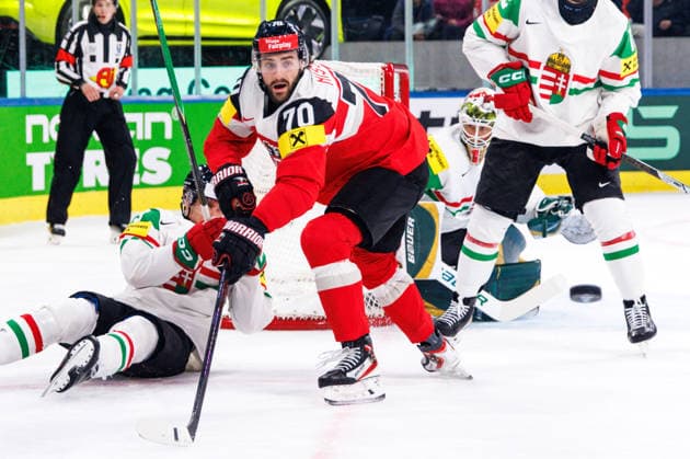 Ice hockey, Eishockey - IIHF WC 2026 ZURICH,SWITZERLAND,17.MAY.26 - ICE HOCKEY - IIHF Ice Hockey World Championship, WM, Weltmeisterschaft 2026, group stage, Austria vs Hungary. Image shows Benjamin Nissner (AUT).  GEPAxpictures xMaticxKlansek