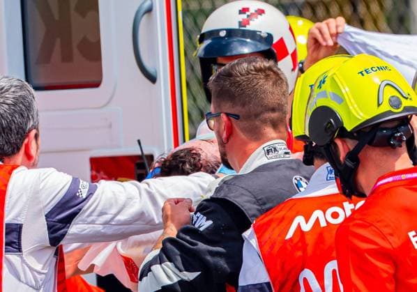 Alex Marquez (73 ESP Gresini Racing) suffers a serious accident during the race at the MotoGP Catalonia Grand Prix 2026 in Montmelo Spain on 17 May 2026 Cordon Press 