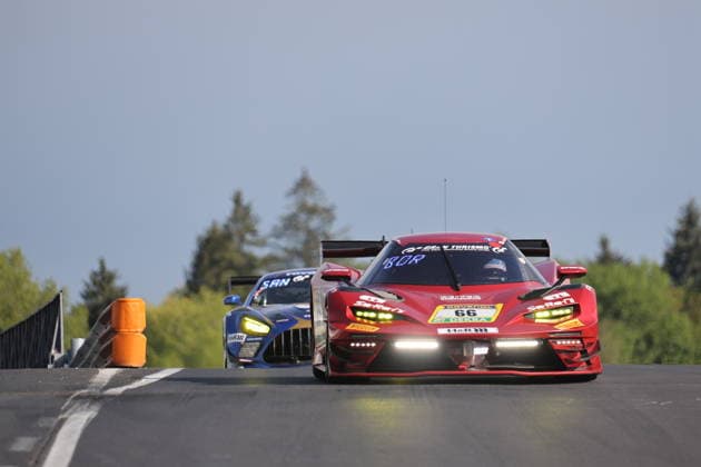 66 Miklas Born CHF Arne Hoffmeister Lamgelsheim GER Marcel Marchewicz GER Laurents Hoerr GER , KTM X Bow GTX, Team Reiter Engeneering GER GER, Motorsport, 54 ADAC Ravenol 24H Rennen Nuerburgring 2025, Rennen, Nuerburg, 17 05 2026 GER, Motorsport, 54 ADAC Ravenol 24H Rennen Nuerburgring 2025, Rennen, Nuerburg, 17 05 2026 Nuerburg Copyright: xEibner-Pressefoto JuergenxAugstx EP_JAT