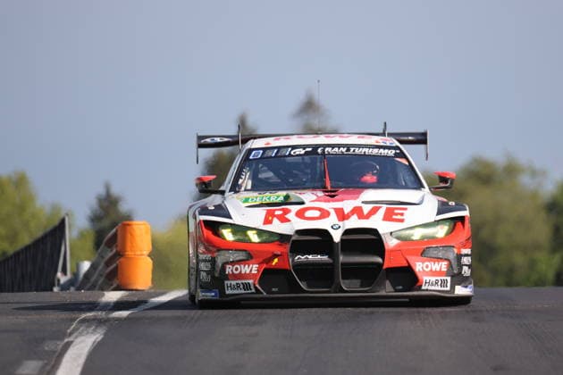 99 Max Hesse Wernau GER Dan Harper GBR Dries Vanthoor BEL Sheldon van der Linde ZAF , BMW M4 GT3 Evo, Team ROWE Racing GER GER, Motorsport, 54 ADAC Ravenol 24H Rennen Nuerburgring 2025, Rennen, Nuerburg, 17 05 2026 GER, Motorsport, 54 ADAC Ravenol 24H Rennen Nuerburgring 2025, Rennen, Nuerburg, 17 05 2026 Nuerburg Copyright: xEibner-Pressefoto JuergenxAugstx EP_JAT