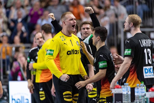 Mens Handball International Match, Germany Denmark May 17, 2026 David Spaeth Germany Germany, 1 , Mens Handball International Match, Germany Denmark May 17, 2026 Copyright: xBEAUTIFULxSPORTS Erlhofx