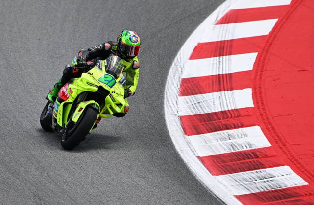 MotoGP Catalonia Grand Prix in Spain BARCELONA, SPAIN - MAY 17: Pertamina Enduro VR46 Racing Team rider Franco Morbidelli races during the Catalunya Grand Prix of the 2026 MotoGP World Championship, WM, Weltmeisterschaft at the Barcelona-Catalunya Circuit in Barcelona, Spain, on May 17, 2026. Burak Akbulut Anadolu Barcelona Spain. Editorial use only. Please get in touch for any other usage.  Copyright: x2026xAnadoluxBurakxAkbulutx