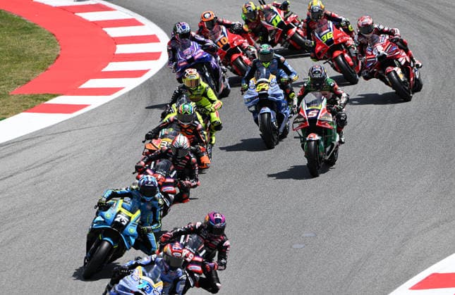 MotoGP Catalonia Grand Prix in Spain BARCELONA, SPAIN - MAY 17: Riders race during the Catalunya Grand Prix of the 2026 MotoGP World Championship, WM, Weltmeisterschaft at the Barcelona-Catalunya Circuit in Barcelona, Spain, on May 17, 2026. Burak Akbulut Anadolu Barcelona Spain. Editorial use only. Please get in touch for any other usage.  Copyright: x2026xAnadoluxBurakxAkbulutx