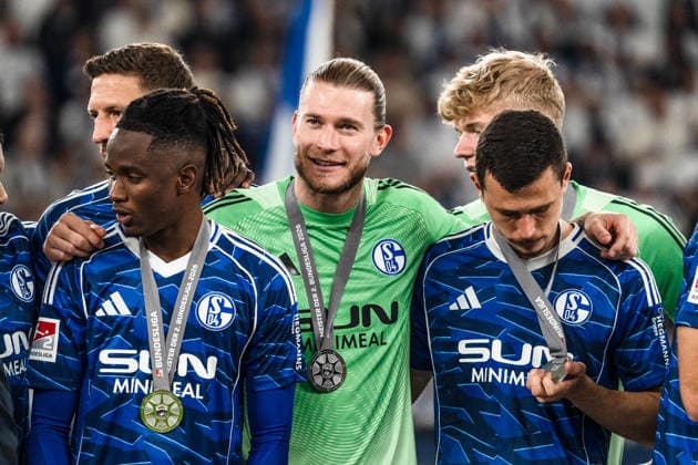 Germany 2 Bundesliga 2025 2026, Matchday 34 FC Schalke 04 vs Eintracht Braunschweig 17 05 2026 Veltins Arena Gelsenkirchen, North Rhine-Westphalia Loris Karius Schalke 04, 1 Copyright: xCelinaxLeiersx