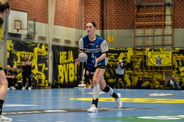 HSG Blomberg Lippe GER vs Borussia Dortmund GER Handball, 1 Handball Bundesliga Women, Final, Match 1, 17 5 2026, Season 2025 2026, Dortmund Andrea Jacobsen HSG Blomberg Lippe, 04 at match setup Dortmund Sporthalle Wellinghofen Germany
