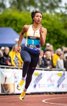 35 International Runners Meeting Pliezhausen, 17 05 2026 Malaika Mihambo GER LG Kurpfalz in the womens 150m sprint 35 International Runners Meeting on 17 05 2026 in the Schönbuch Stadium in Pliezhausen Baden Württemberg Copyright: xBEAUTIFULxSPORTS R.xSchmittx