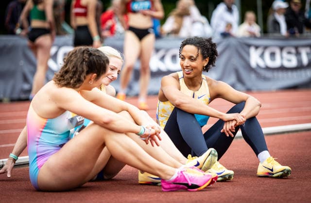 35 International Runners Meeting Pliezhausen, 17 05 2026 Focus on Malaika Mihambo GER LG Kurpfalz after her 150m race 35 International Runners Meeting on 17 05 2026 in the Schönbuch Stadium in Pliezhausen Baden Württemberg Copyright: xBEAUTIFULxSPORTS R.xSchmittx
