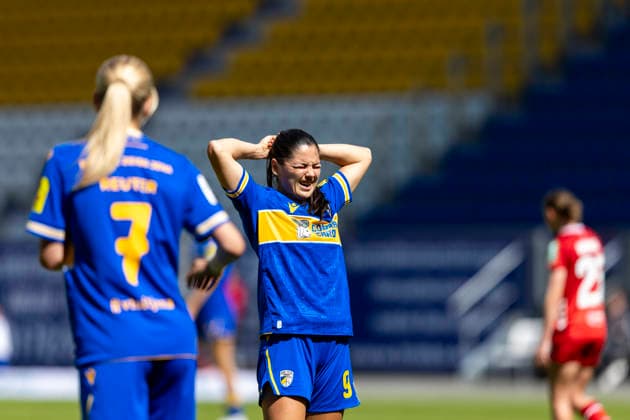 Google Pixel Womens Bundesliga FC Carl Zeiss Jena vs 1 FC Köln Jena 17 05 2026 Olivia Johansson Alcaide 9 FC Carl Zeiss Jena Google Pixel Womens Bundesliga FC Carl Zeiss Jena vs 1 FC Köln ad hoc arena im Ernst Abbe Sportfeld 17 05 2026 DFB REGULATIONS PROHIBIT ANY USE OF PHOTOGRAPHS AS IMAGE SEQUENCES AND OR QUASI VIDEO Copyright: xBEAUTIFULxSPORTS Duehringx