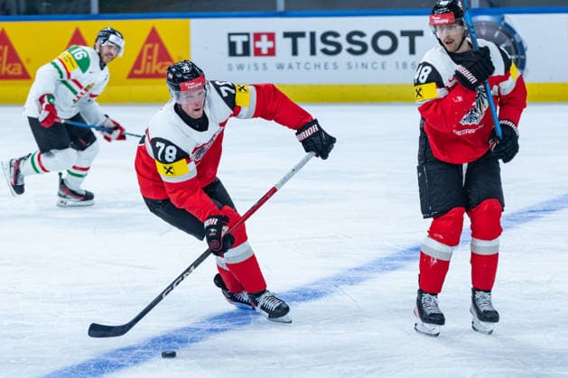 ZURICH, SWITZERLAND - MAY 17: Thimo Nickl (Austria, 78) during the Preliminary Round - Group A Match 13 between Austria and Hungary at the IIHF Ice hockey, Eishockey World Championship, WM, Weltmeisterschaft 2026, Swiss Life Arena on May 17, 2026 in Zurich, Switzerland. Zurich Switzerland Copyright: xTimoxSteinx