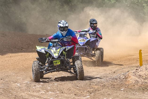 Justin Linke 567 DEU Yamaha and Luca Stiller 45 DEU Yamaha , Germany, Motorsport, ADAC Motocross Schopfheim 2026, DMX Quad German Championship, 1 round, 17 05 2026, Schopfheim Motocross race track Germany Copyright: xGrantxHubbsx