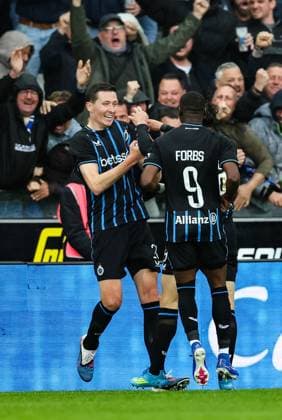Club s Hans Vanaken celebrates after scoring during a game between Belgian soccer team Club Brugge KV and Royale Union Saint-Gilloise, Sunday 17 May 2026 in Brugge, on day 8 of the Champion s Play-Off (PO 1) competition of the Jupiler Pro League. BRUNOxFAHY x174183058x