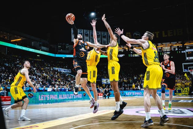 Basketball Berlin 17 05 2026 Season 2025 2026 EasyCredit BBL 1 Bundesliga Men, Men Playoffs Quarterfinals Game 1 Alba Berlin RASTA Vechta Tommy Kuhse Vechta, No 12