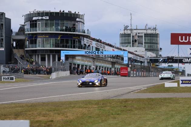 Overall winner 80 Luca Stolz Brachbach GER Maro Engel Monaco GER Maxime Martin BEL Fabian Schiller Troisdorf GER , Mercedes AMG GT3 Evo, Mercedes AMG Team Ravenol Winward Racing GER GER, Motorsport, 54 ADAC Ravenol 24H Rennen Nuerburgring 2025, Rennen, Nuerburg, 17 05 2026 GER, Motorsport, 54 ADAC Ravenol 24H Rennen Nuerburgring 2025, Rennen, Nuerburg, 17 05 2026 Nuerburg Copyright: xEibner-Pressefoto JuergenxAugstx EP_JAT