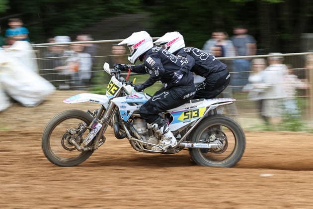 s513Noah Häcker and Jannik Noah Häckerm DEU 513 VMC Zabel , Germany, Motorsport, ADAC Motocross Schopfheim 2026, DMX Sidecar German Championship, 1 race, 17 05 2026, Schopfheim Motocross Race Track Germany Copyright: xGrantxHubbsx