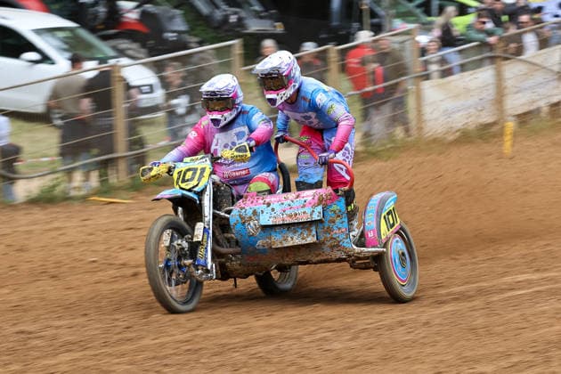 Mark Tellermann and Leon Tellermann DEU 101 WSP KTM , Germany, Motorsport, ADAC Motocross Schopfheim 2026, DMX Sidecar German Championship, 1 round, 17 05 2026, Schopfheim Motocross Race Track Germany Copyright: xGrantxHubbsx