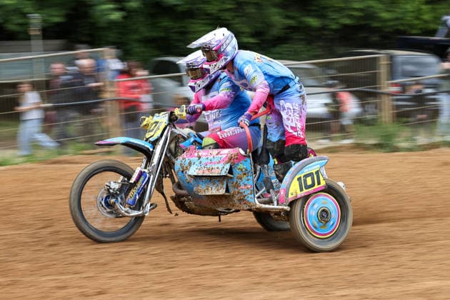 Mark Tellermann and Leon Tellermann DEU 101 WSP KTM , Germany, Motorsport, ADAC Motocross Schopfheim 2026, DMX Sidecar German Championship, 1 round, 17 05 2026, Schopfheim Motocross Race Track Germany Copyright: xGrantxHubbsx
