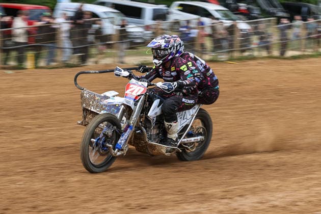 Adrian Peter and Julian Zimmermann DEU 20 VMC PPower Husqvarna , Germany, Motorsport, ADAC Motocross Schopfheim 2026, DMX Sidecar German Championship, 1 round, 17 05 2026, Schopfheim Motocross Race Track Germany Copyright: xGrantxHubbsx