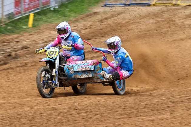 Mark Tellermann and Leon Tellermann DEU 101 WSP KTM , Germany, Motorsport, ADAC Motocross Schopfheim 2026, DMX Sidecar German Championship, 1 round, 17 05 2026, Schopfheim Motocross Race Track Germany Copyright: xGrantxHubbsx
