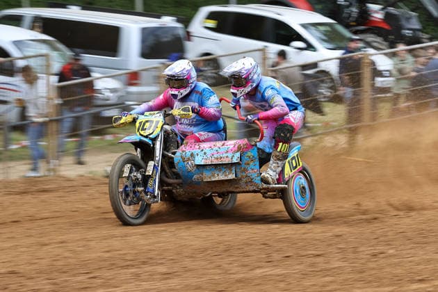 Mark Tellermann and Leon Tellermann DEU 101 WSP KTM , Germany, Motorsport, ADAC Motocross Schopfheim 2026, DMX Sidecar German Championship, 1 round, 17 05 2026, Schopfheim Motocross Race Track Germany Copyright: xGrantxHubbsx