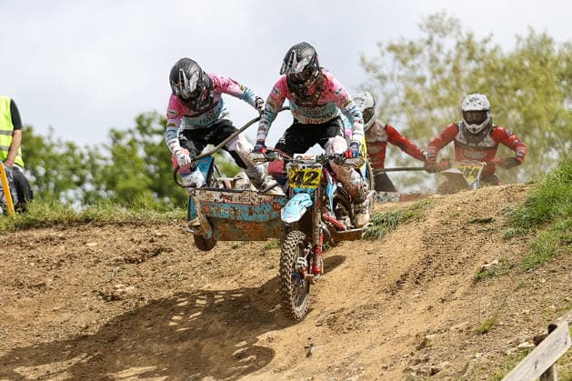 David Schellmann and Ben Gutekunst DEU 42 VMC Zabel , Germany, Motorsport, ADAC Motocross Schopfheim 2026, DMX Sidecar German Championship, 1 round, 17 05 2026, Schopfheim Motocross Race Track Germany Copyright: xGrantxHubbsx