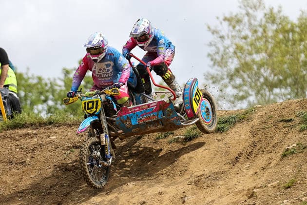 Mark Tellermann and Leon Tellermann DEU 101 WSP KTM , Germany, Motorsport, ADAC Motocross Schopfheim 2026, DMX Sidecar German Championship, 1 round, 17 05 2026, Schopfheim Motocross Race Track Germany Copyright: xGrantxHubbsx