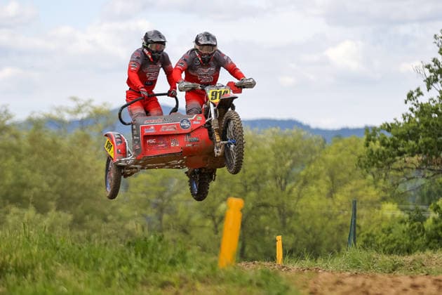 Patrick Hengster and Justin Blume DEU 914 VMC Ppower , Germany, Motorsport, ADAC Motocross Schopfheim 2026, DMX Sidecar German Championship, 1 round, 17 05 2026, Schopfheim Motocross Race Track Germany Copyright: xGrantxHubbsx