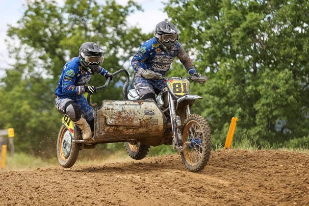 Michel Schmidt and Clemens Fäth DEU 81 WSP Zabel , Germany, Motorsport, ADAC Motocross Schopfheim 2026, DMX Sidecar German Championship, 1 round, 17 05 2026, Schopfheim Motocross Race Track Germany Copyright: xGrantxHubbsx
