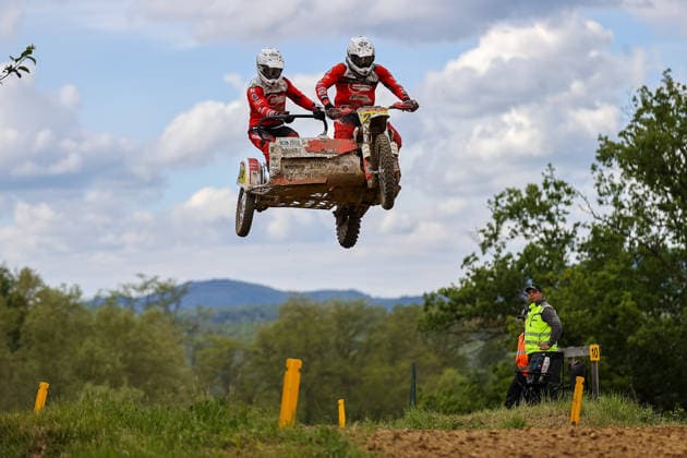 Leon Hofmann and Leon Freygang DEU 244 VMC MEGA , Germany, Motorsport, ADAC Motocross Schopfheim 2026, DMX Sidecar German Championship, 1 round, 17 05 2026, Schopfheim Motocross Race Track Germany Copyright: xGrantxHubbsx