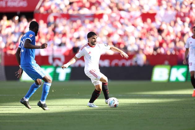 ESP LaLiga EA Sports Sevilla FC v Real Madrid Alexis Sanchez of Sevilla during LaLiga EA Sports, between Sevilla FC v Real Madrid played at Ramon Sanchez Pizjuan Stadium, Sevilla on May 17th, 2026 in Spain Sevilla Spain Football Copyright: xRafaelxRomanx xAgenciaxLOFx