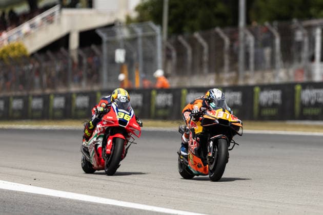 May 17, 2026, Barcelona, Barcelona, Spain: MONTMELO, SPAIN - MAY 17: Pedro Acosta 37 of Red Bull KTM Factory Racing and Luca Marini 10 of Honda HRC Castrol in action during the MotoGP Grand Prix of Catalunya at Circuit de Barcelona-Catalunya on May 17, 2026 in Montmelo, Spain. MotoGP Grand Prix Of Catalunya  - ZUMAs316 20260517_znp_s316_080 Copyright: xMartixSeguraxRamonedax