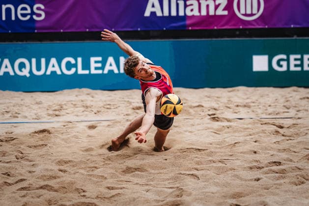 Beach volleyball men Allianz German Beach Tour 2026 Tourstop Düsseldorf 17 05 2026 Luis Henrichs Düsseldorf Robert Lehr Ufer North Rhine-Westphalia Germany