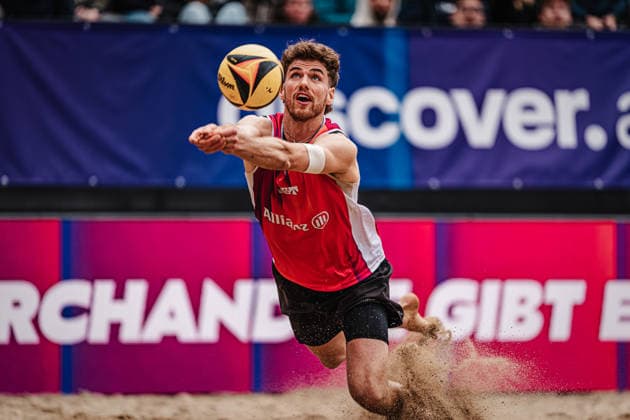 Beach volleyball men Allianz German Beach Tour 2026 Tourstop Düsseldorf 17 05 2026 Luis Henrichs Düsseldorf Robert Lehr Ufer North Rhine-Westphalia Germany
