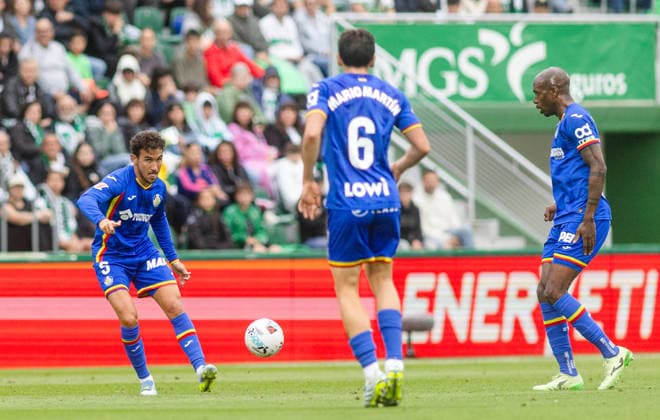 ESP Elche v Getafe LALIGA First half of Elche CF vs Getafe CF match during the LALIGA EASPORTS match, Round 37, between Elche and Getafe, played at Martinez Valero on May 17, 2026 in Elche Spain Elche Spain Football Copyright: xHugoxIzquierdox xAgenciaxLOFx
